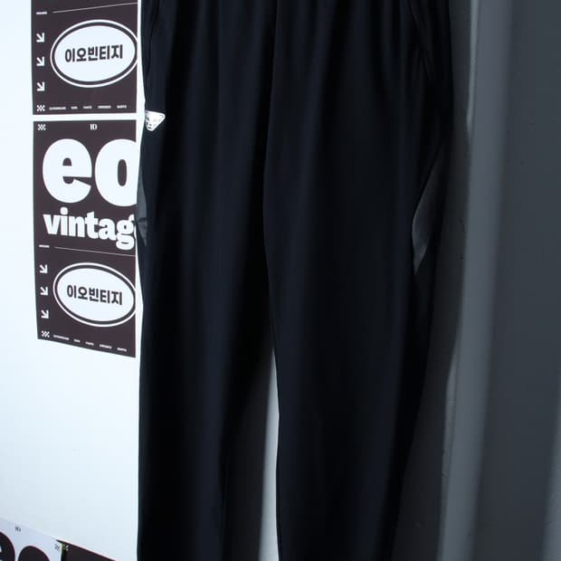 (XL) 다이나핏 트레이닝복 바지 기능성 나일론 밴딩 블랙-P10452
