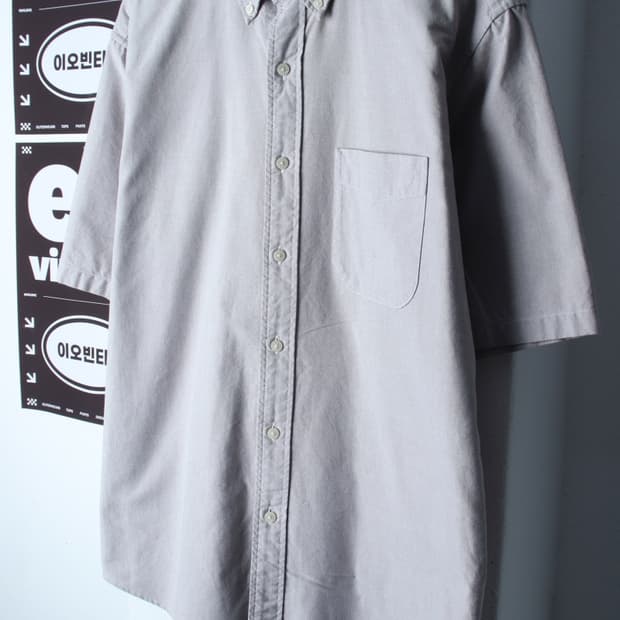 (L-XL) 유니클로 반팔 카라 티셔츠 셔츠 남방 무지-H35625