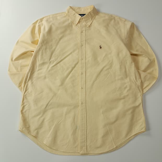 CJ938 XL 폴로 야무스 90s 홍콩판 레몬 옐로우 셔츠 남방