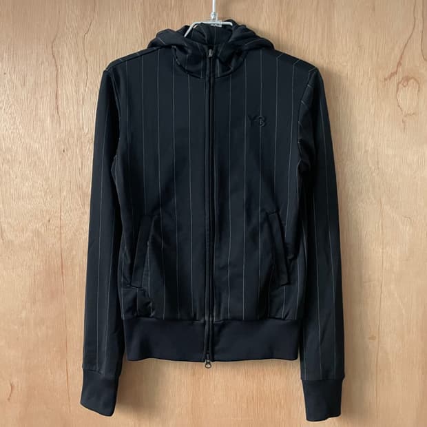 Y-3 스트라이프 후드집업