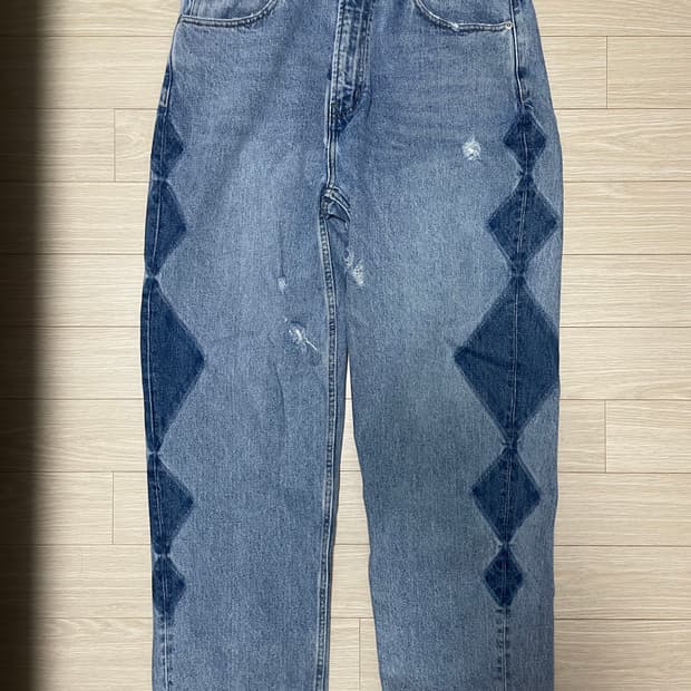 예스아이씨 Rhombus Washed 5 Pockets Denim Pan