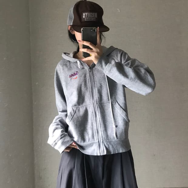 나이키 00s 그레이 후드집업