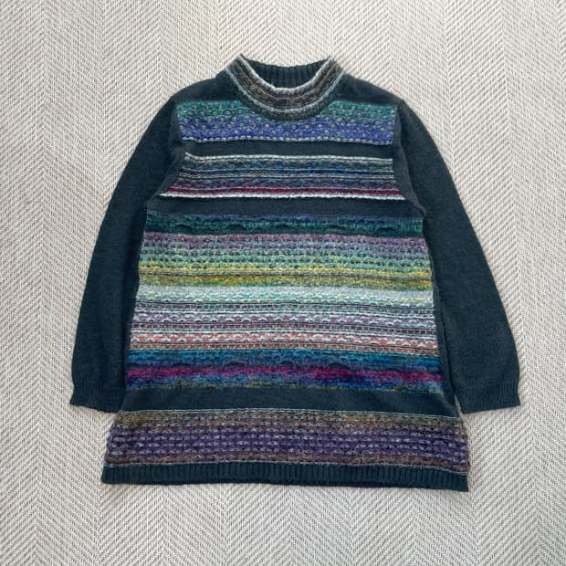 빈티지 멀티컬러 니트 