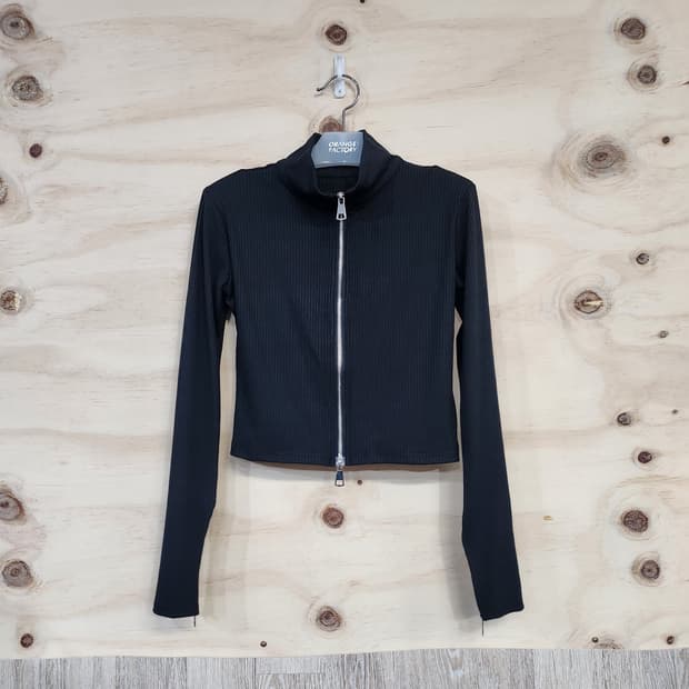 690) 여성 크롭 투웨이 집업