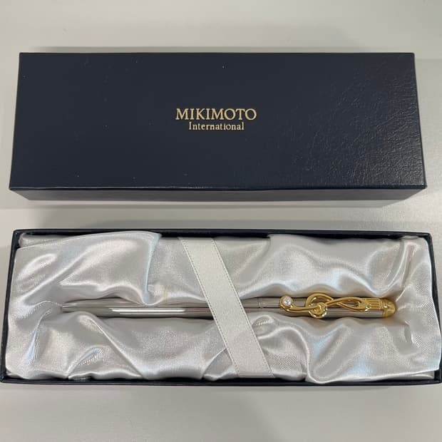 미키모토 펄 진주 장식 볼펜 2번 MIKIMOTO