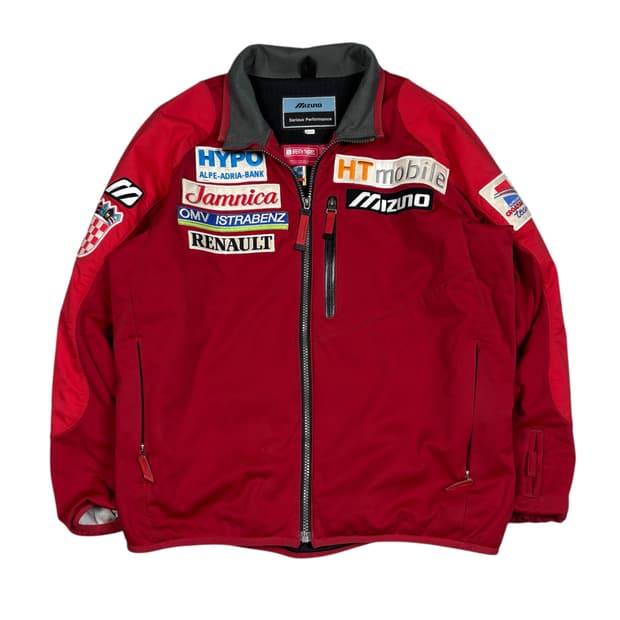 미즈노 레드컬러 레이싱 자켓