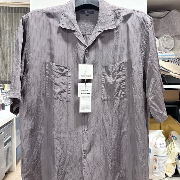 Comme des garcons homme 큐프라 셔츠 그레이 L
