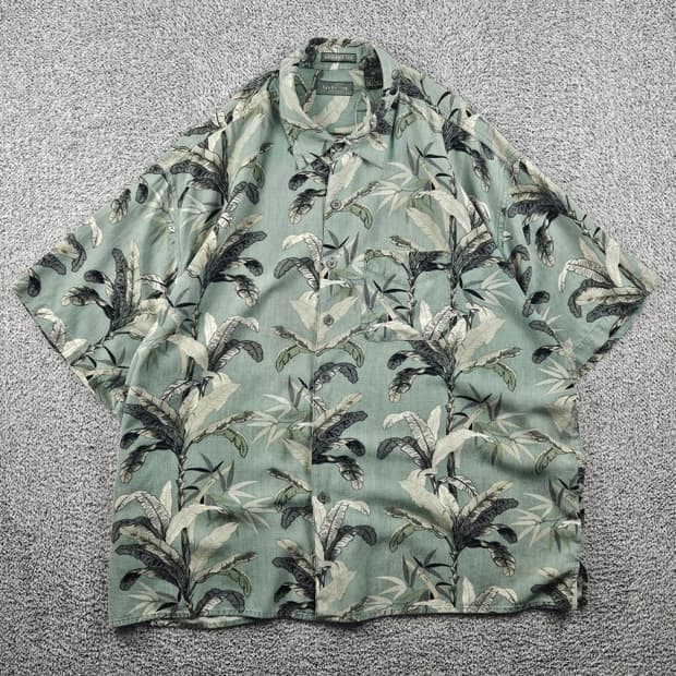 반 휴센 실크 하와이안 반팔 셔츠 ( 2XL ) / 12533