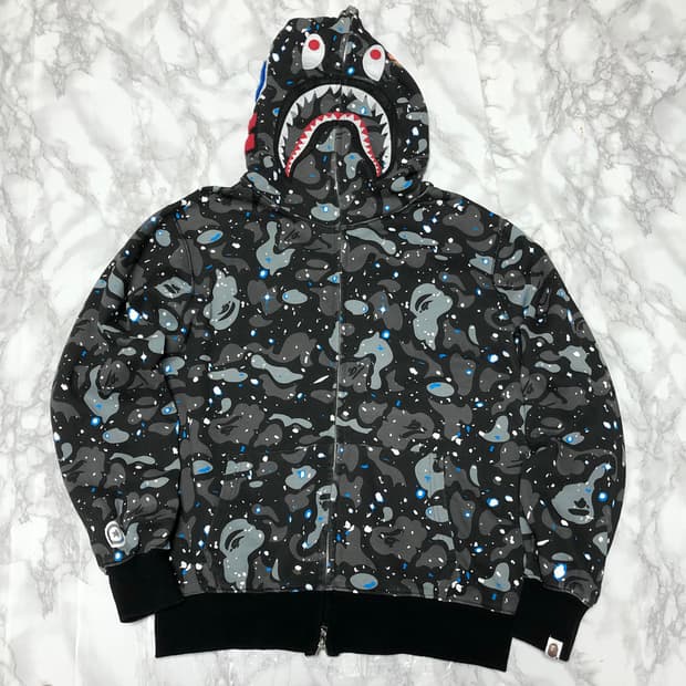 베이프 샤크 후드집업 자켓 상태최상 XL