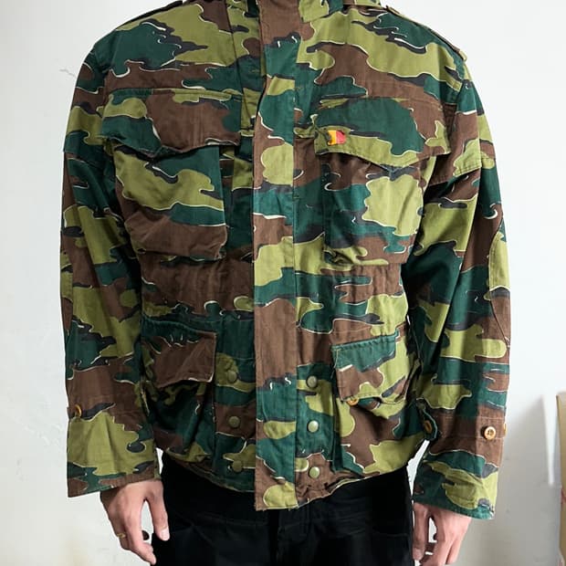 50's 벨기에 밀리터리 카모 필드 자켓 M65 파카