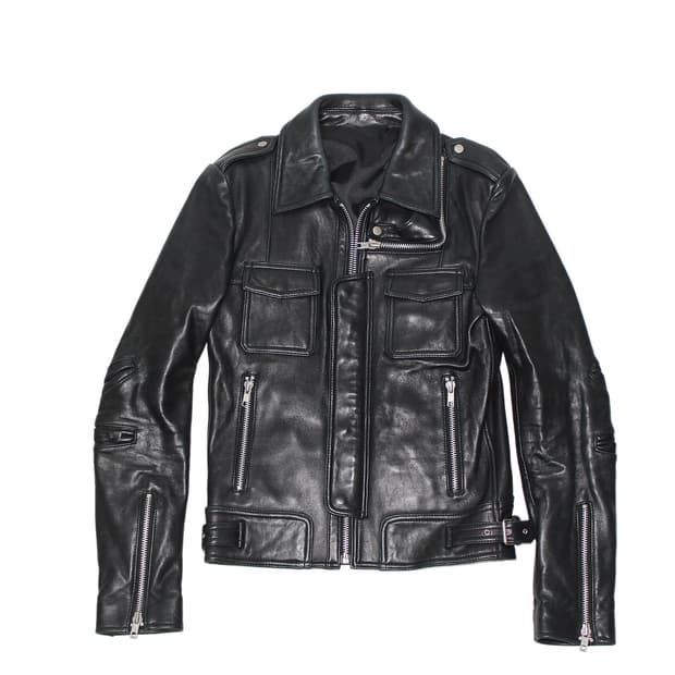 2000s JAPAN 램스킨 싱글레더 자켓 