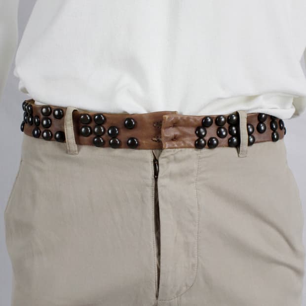 구매글) margiela 마르지엘라 레더 벨트 팬츠 