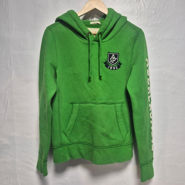 아베크롬비  그린 후드티 S 사이즈(상태A급)