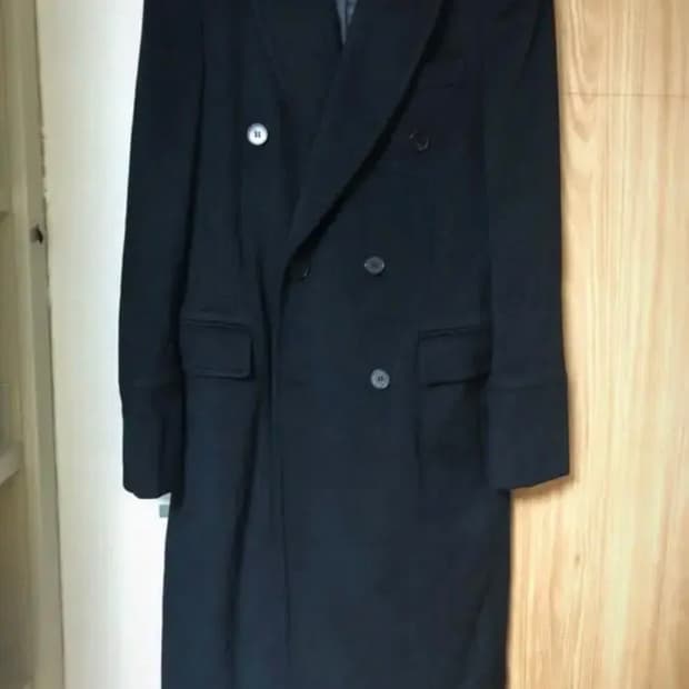 (M) 토니웩 견장 블랙 코트