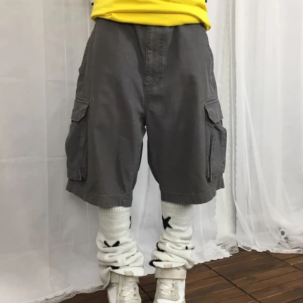 KR3W Brigade Gray Cargo Shorts