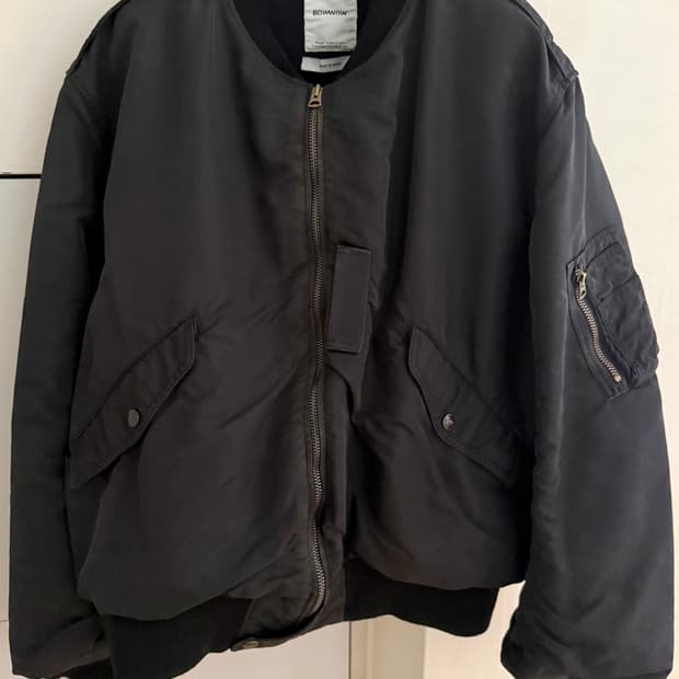 XL) BOWWOW 바우와우 L-2B 플라이트 자켓 블랙 MA-1