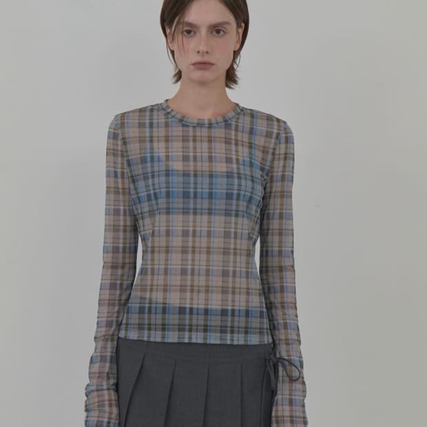 레이브 클래식 빈티지 체크탑 올리브