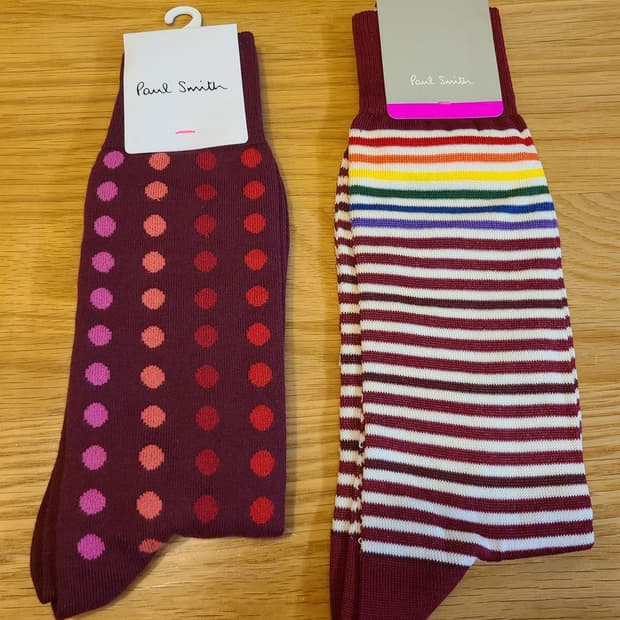 [새상품] 폴스미스(Paul Smith)의 남성용 정장 양말 2종