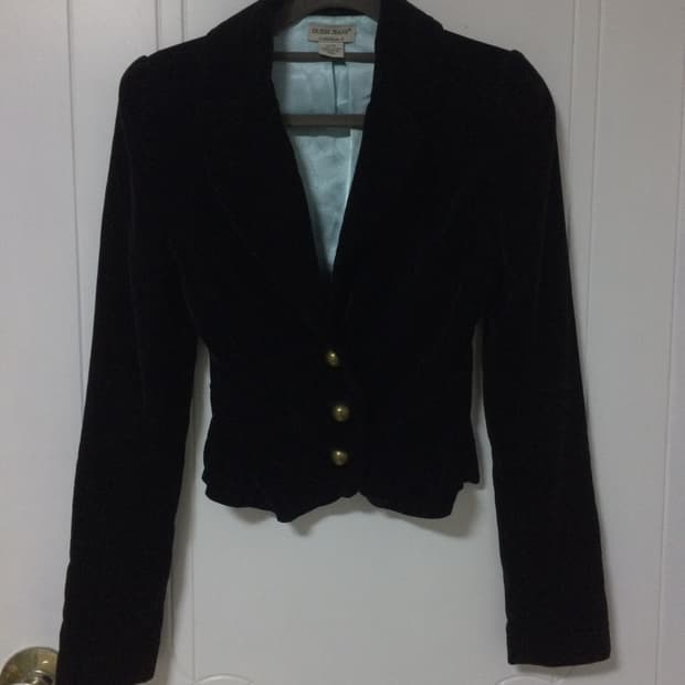 게스 벨벳 자켓