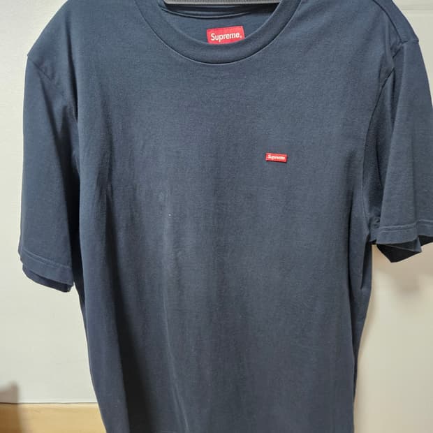 슈프림 스몰로고 반팔 Navy M