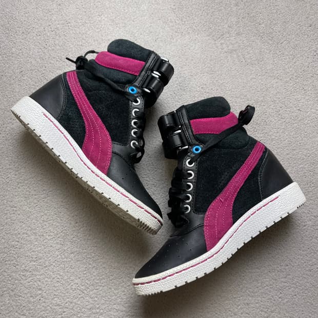 [220] PUMA 푸마 하이탑 스니커즈 블랙 핑크