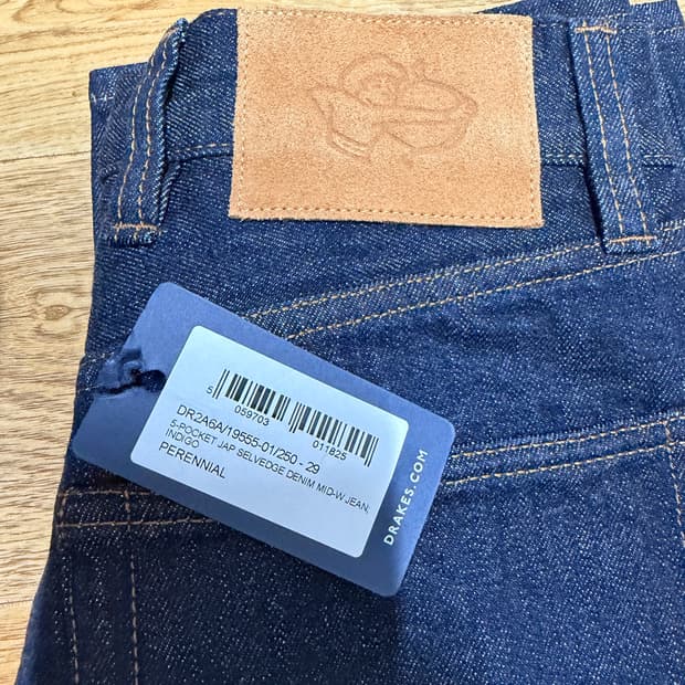 드레익스 인디고린스 셀비지데님 새제품