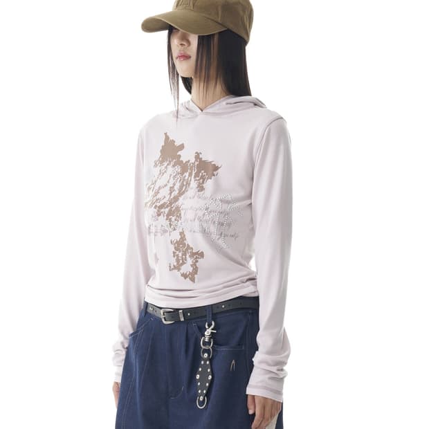 [1] 아캄 스터드 크로스 후드 롱슬리브