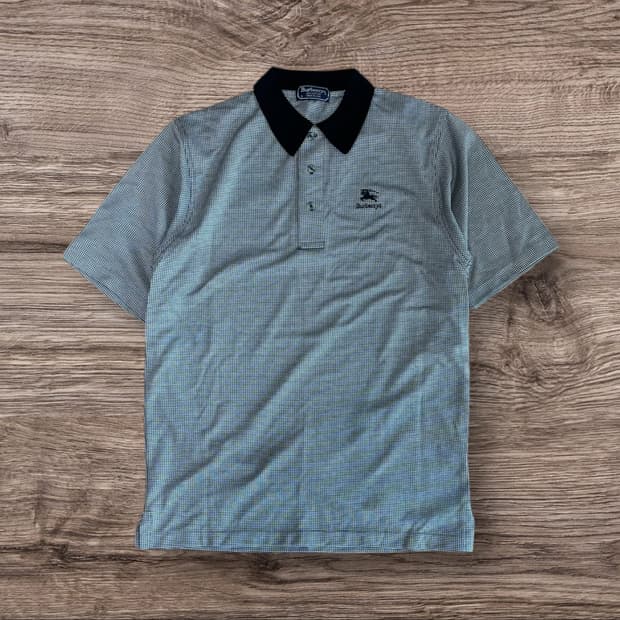 Burberrys Houndstooth Check Polo Shirt
