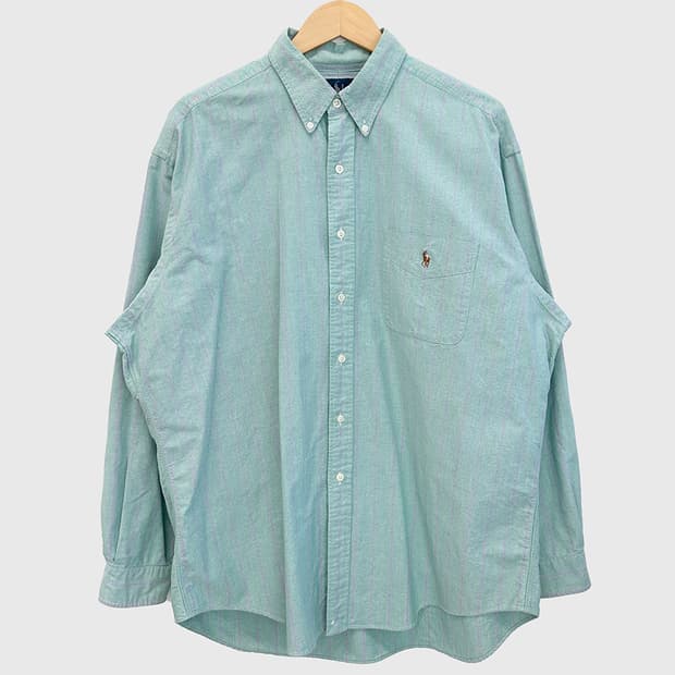 90s BLAKE 폴로 랄프로렌 캔디 스트라이프 옥스포드 셔츠 남방 XL