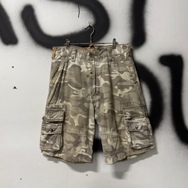 리바이스 USA 오리지널 카모 와이드 카고 쇼츠 팬츠