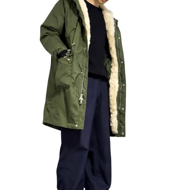 캘빈클라인 진스 피쉬테일 퍼 야상 파카