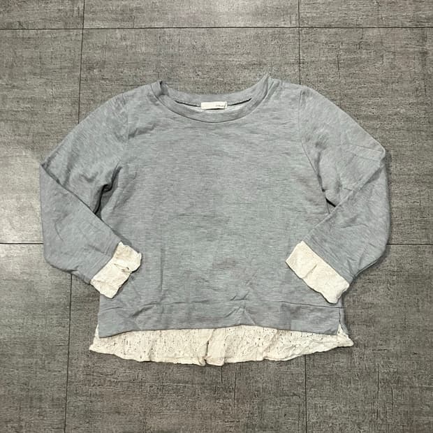 일본빈티지 Pinkadobe 하구미모리걸 달천깔페어리 레이어드스웻셔츠