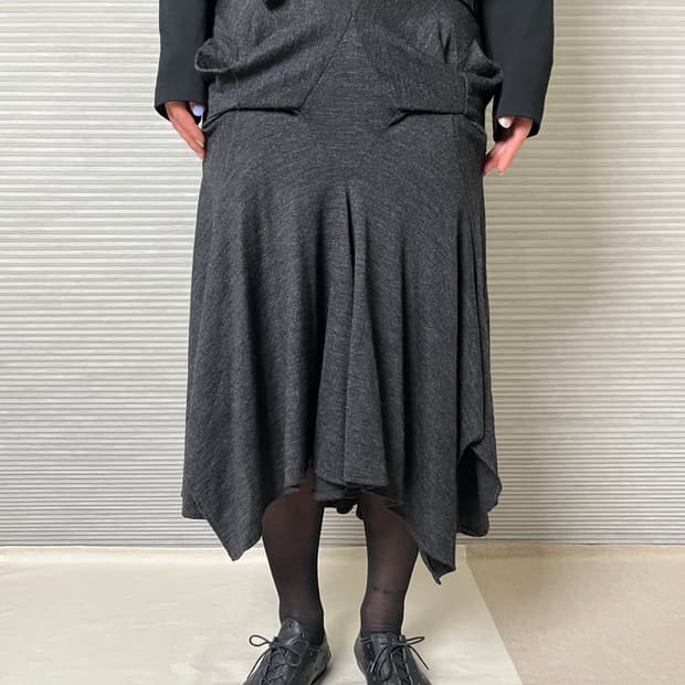 준야와타나베 입체패턴 비대칭 스커트 꼼데가르송 치마 junya