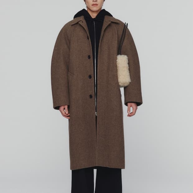 아모멘토 울 래글런 코트 L 판매합니다