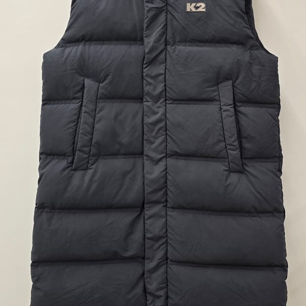 K2 여성 구스다운 롱패딩조끼.  싸이즈95