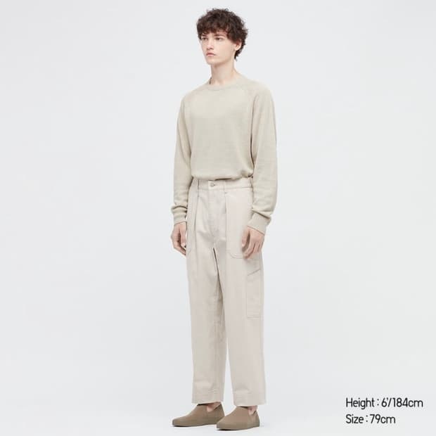 유니클로 와이드피트 베이커팬츠