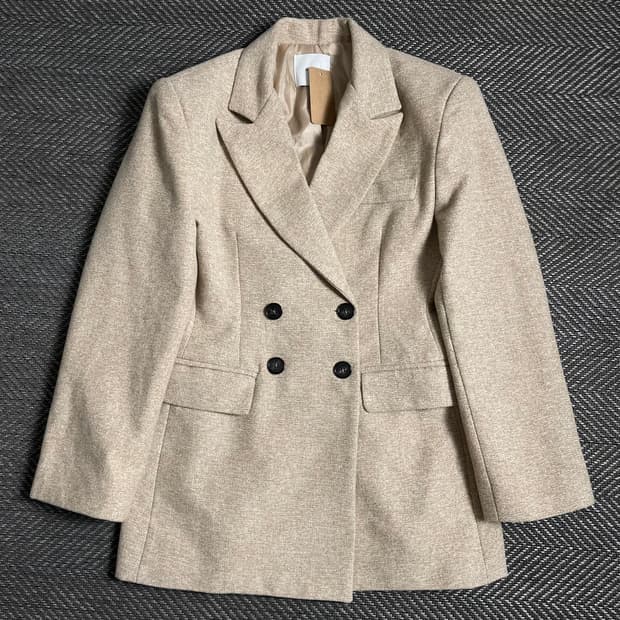 빈티지 우먼스 더블 하프 코트o 4888