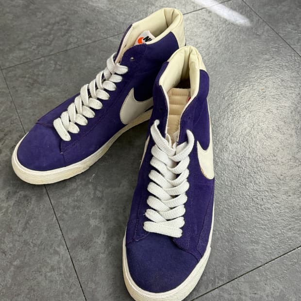 나이키 블레이져 하이탑 미드 퍼플 보라색 270