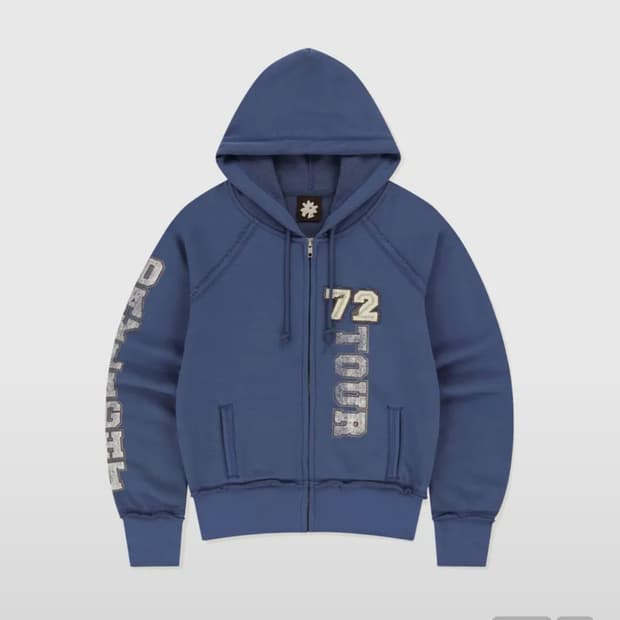썬러브 후드집업 W 72TOUR Zip Up Hoodie Blue 