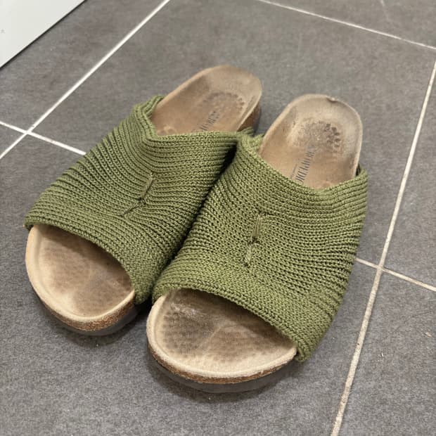 아코페디코 니트 슬리퍼 올리브 (240)