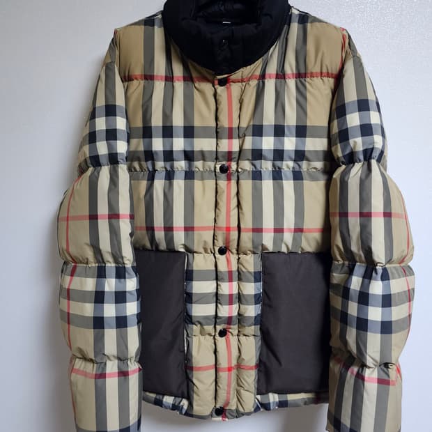 버버리 체크 퍼퍼 자켓