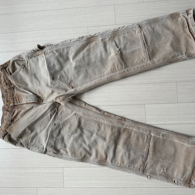 칼하트 더블니 브라운 빈티지