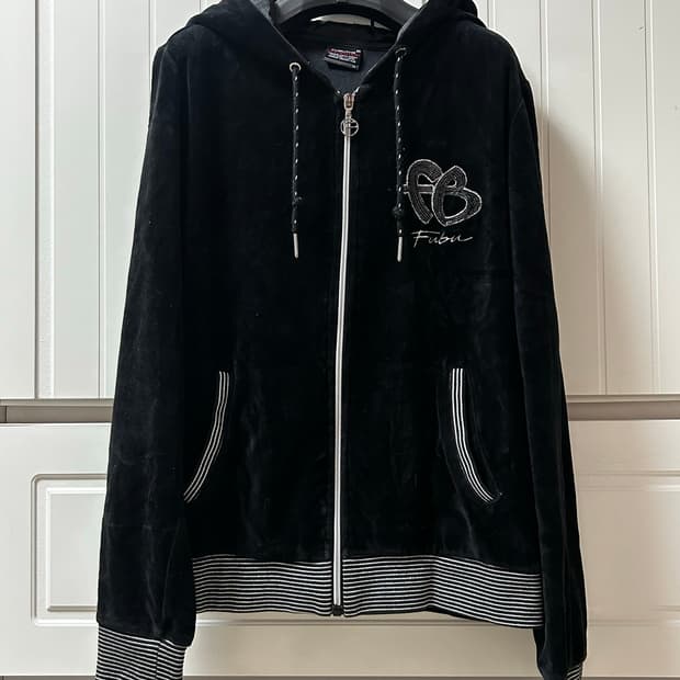 블랙 스트라이프 후드 Vintage 데스라이즈 큐빈티지 일본 빈티지