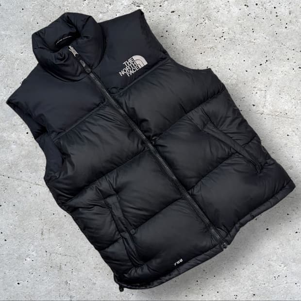 [90] 노스페이스 700 블랙 패딩 조끼 B384