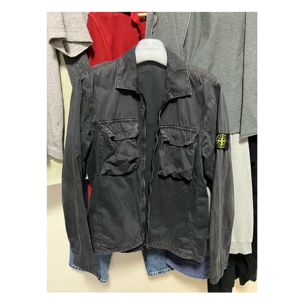 스톤아일랜드 올드이펙트 셔츠 자켓