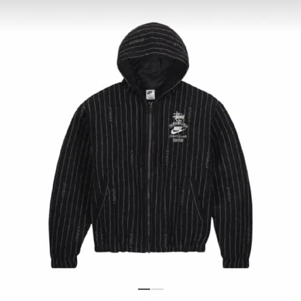 나이키 스투시 스트라이프 후드집업 xs