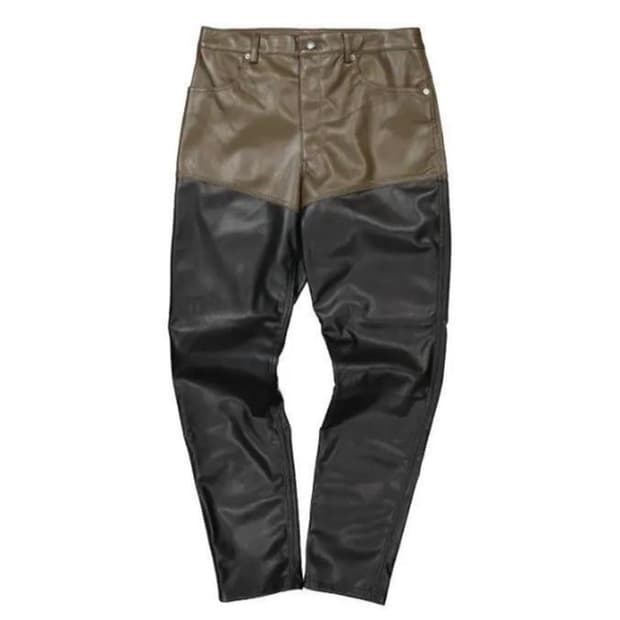 ECKHAUS LATTA 투컬러  에코레더 팬츠