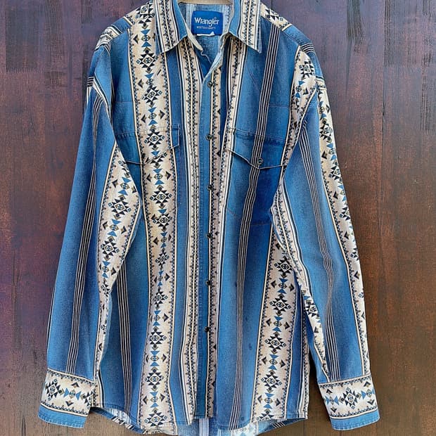 80‘s 랭글러(Wrangler) 웨스턴셔츠