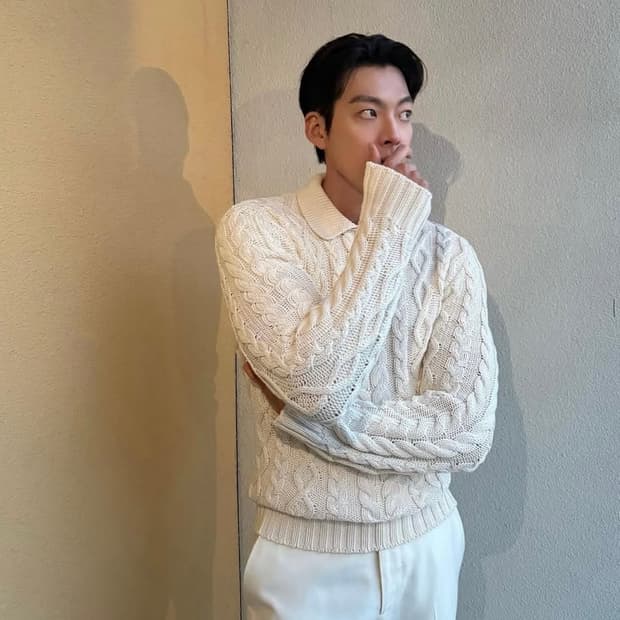 랄프로렌 퍼플라벨 퍼플라벨 케이블 니트 코튼 블렌드 스웨터