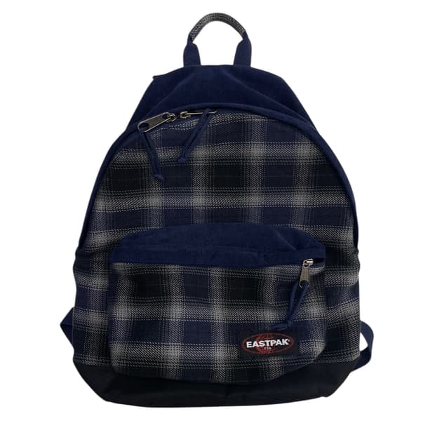 이스트팩 usa 네이비 체크백팩